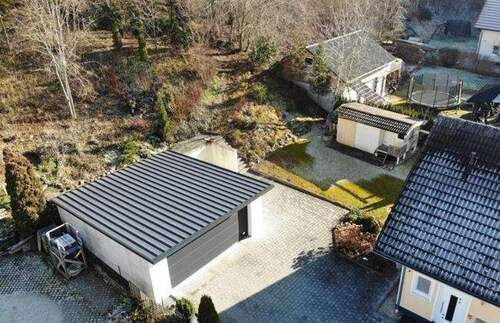 Blick auf das Baugrundstück - 