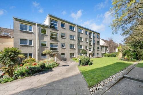 Haus Rückseite - 2 Zimmer Etagenwohnung zum Kaufen in Düsseldorf