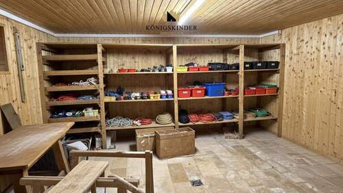 Werkstattbereich im Untergeschoss. - 