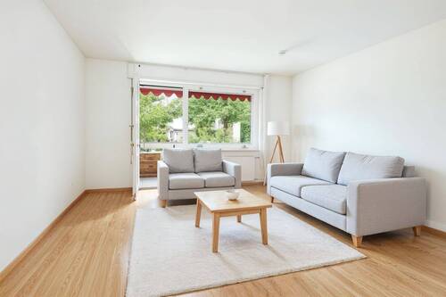 Wohnzimmer mit Balkonzugang - Visualisierung - 