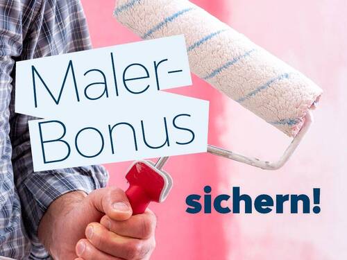 Wohnung selbst renovieren mit Malerbonus - Jetzt einziehen und Malerbonus sichern!