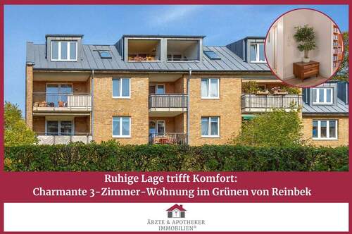 Ärzte & Apotheker Immobilien - Ruhige Lage trifft Komfort: Charmante 3-Zimmer-Wohnung im Grünen von Reinbek