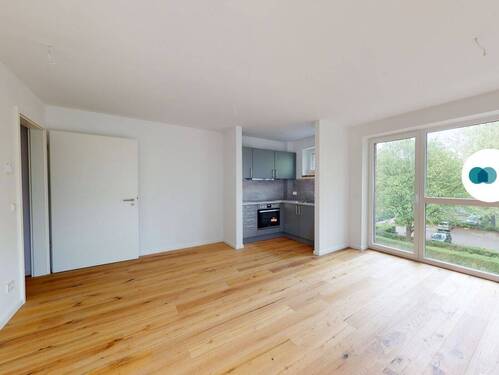 Ansicht IV: Wohn- und Esszimmer mit offenem Küchenbereich - 