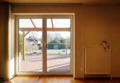Wohnzimmer mit Eichen-Parkett - 4 Zimmer Doppelhaushälfte in Soderstorf