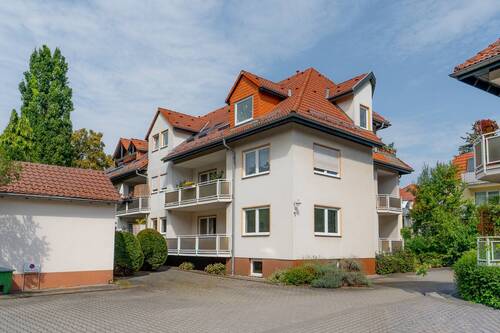 Blick zur Wohnung und den Balkonen - 5 Zimmer Büro zum Kaufen in Dresden