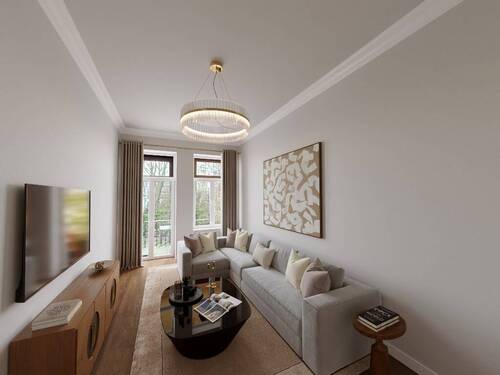 Zimmer mit Beispieleinrichtung - 6 Zimmer Etagenwohnung in Leipzig