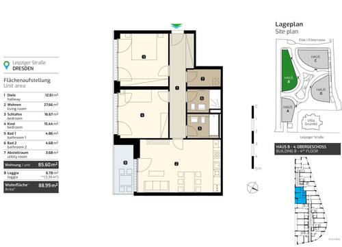 B-4-1_Marina-Garden-Dresden_upr-scaled.jpg - 3 Zimmer Etagenwohnung zum Kaufen in Dresden