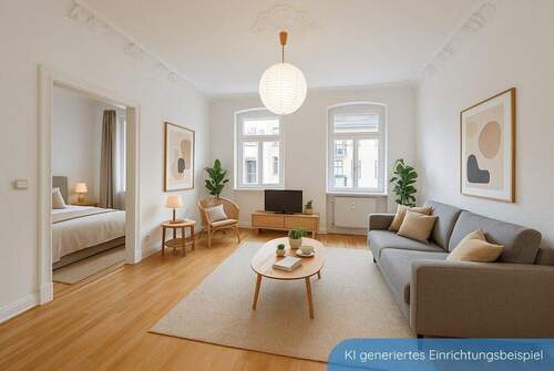 Einrichtungsbeispiel - Etagenwohnung mit 69,00 m² in Schwerin zum Kaufen