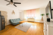 Wohnzimmer - Familienidylle am Feldrand: Großes Einfamilienhaus mit Garten, Kamin & Dachstudio in Freisbach