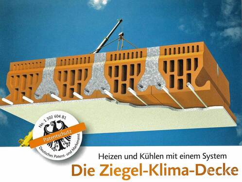 Ziegel-Klima-Decke - 