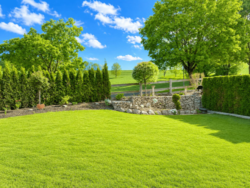 Garten_Aussicht - 4 Zimmer Doppelhaushälfte zum Kaufen in Aindling