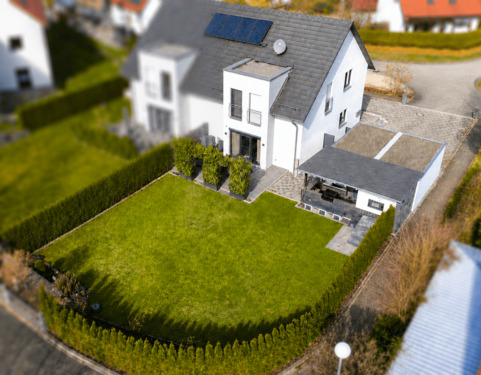 Außenansicht_Rückseite - 4 Zimmer Doppelhaushälfte in Aindling