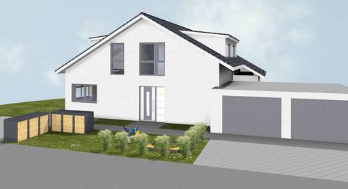 3D Ansicht Schönblickstraße.jpg - 1 Zimmer Mehrfamilienhaus, Wohnhaus zum Kaufen in Winnenden