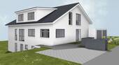 3D Nordostseite.jpg - 1 Zimmer Mehrfamilienhaus, Wohnhaus in Winnenden