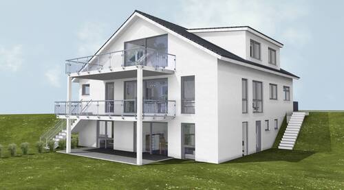 3D Südostseite.jpg - Mehrfamilienhaus, Wohnhaus mit 346,00 m² in Winnenden zum Kaufen