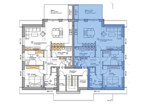 Dachgeschoss Wohnung 3 - 3 Zimmer Etagenwohnung in Uelsen