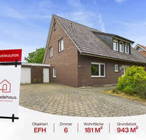 RESERVIERT: Freistehendes Haus mit Garage, Werkstatt, Vollkeller und großzügigem Grundstück in Haselünne-Lahre - Haselünne / Lahre