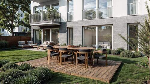 Terrasse - 4 Zimmer Etagenwohnung zum Kaufen in Berlin
