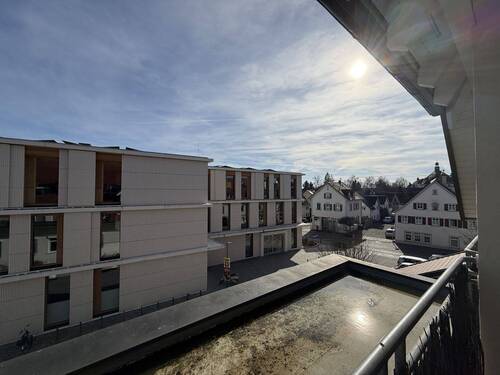 Ausblick von der Loggia - 2 Zimmer Etagenwohnung in Altshausen