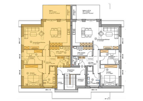 Dachgeschoss Wohnung 4 - 3 Zimmer Etagenwohnung in Uelsen