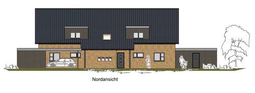 Nordansicht - Etagenwohnung mit 91,00 m² in Uelsen zum Kaufen