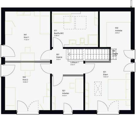 Dachgeschoss - 6 Zimmer Einfamilienhaus zum Kaufen in Frohburg