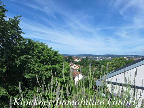 Blick über die Stadt - SB-Triller! Stylische 3-Zi Wohnung mit herrlischem Stadtblick