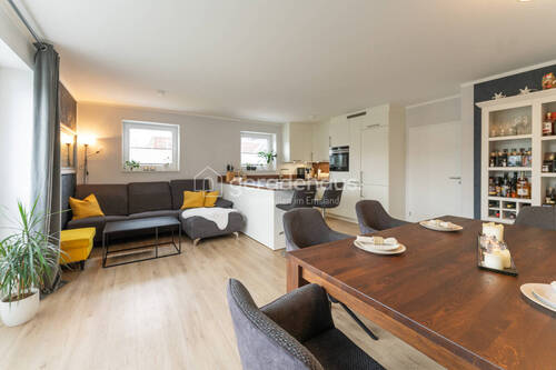 Wohn-Esszimmer/Küche - 3 Zimmer Etagenwohnung in Lingen / Darme