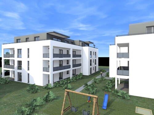 Ansicht Nordwest_Südwestseite - 3 Zimmer Etagenwohnung in Lörrach