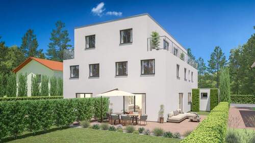 Garten/ Terrasse - 5 Zimmer Doppelhaushälfte in München