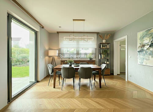 Visualisiertes Wohnzimmer EG New - Mehrfamilienhaus, Wohnhaus mit 183,50 m&sup2; in Kelkheim (Taunus) zum Kaufen