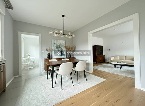 Visualisiertes Esszimmer mit Blick zur Küche New - 