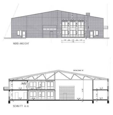 Ansicht Nord + Schnitt - 