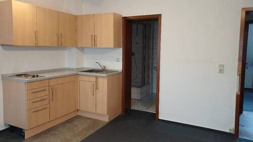 Zimmer mit Duschbad und Küchenzeile - 