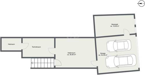 Untergeschoss und Garage - 