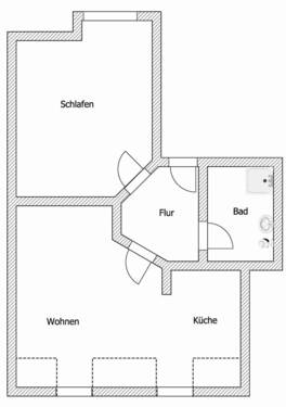 3.jpg - Etagenwohnung mit 41,40 m² in Strehla zur Miete