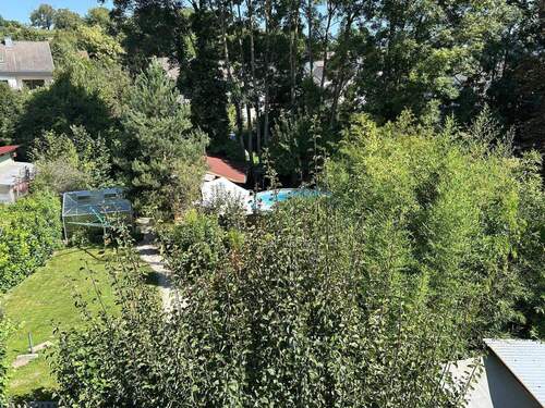 Blick vom Balkon zum Garten - 