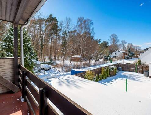 Balkon mit Blick in den Misburger Wald - 4 Zimmer Reihenendhaus zum Kaufen in Hannover