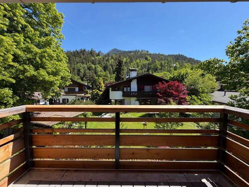 Blick vom Balkon - 4 Zimmer Reihenmittelhaus in Garmisch-Partenkirchen
