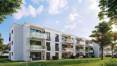 Südansicht - 2,5 Zi.-Whg. im EG - 798,00&nbsp;EUR Kaltmiete, ca.&nbsp; 52,40&nbsp;m&sup2;&nbsp;Wohnfl&auml;che