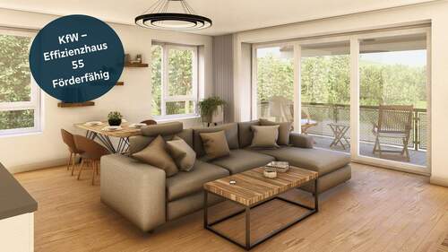 unverbindliche Visualisierung Wohnung Nr. 6 und 13 - Etagenwohnung mit 98,80 m&sup2; in Titisee-Neustadt zum Kaufen