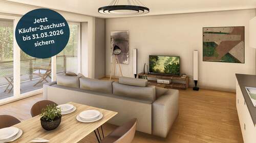 unverbindliche Visualisierung Whg. Nr. 6 und 13 - Lebensqualität pur. Großzügiges Wohnen