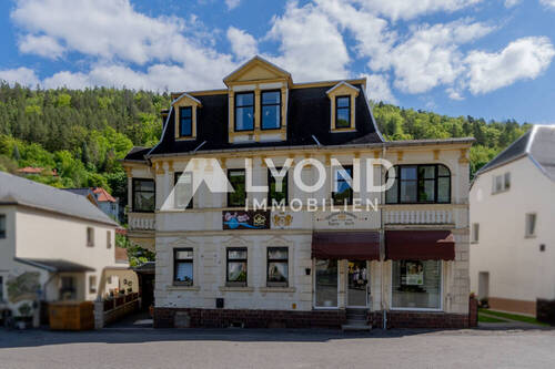 Außenansicht - Vielseitiges Mehrfamilienhaus mit Gewerbefläche - Historischer Charme trifft moderne Ausstattung