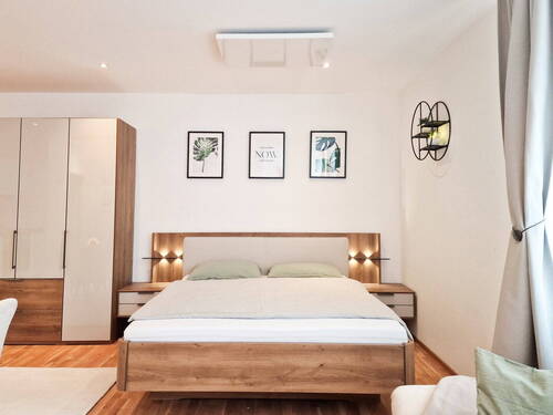 King Size Bed - 1 Zimmer Terrassenwohnung zur Miete in Darmstadt