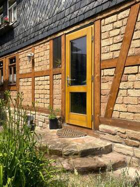 Tür zum Garten - Einfamilienhaus mit 102,30 m&sup2; in Bleicherode zum Kaufen