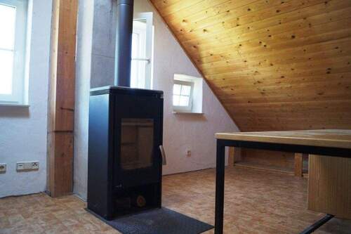 Kaminofen im Spitzboden - 
