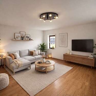 Wohnzimmer KI generiert - 