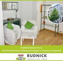 RUDNICK bietet 3-in-1: Drei kombinierbare Altbauwohnungen in Hannover-Südstadt