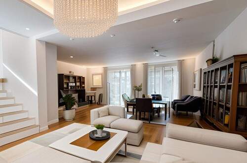 Wohn-Essbereich Visualisiert - 5 Zimmer Doppelhaushälfte zum Kaufen in Kümmersbruck