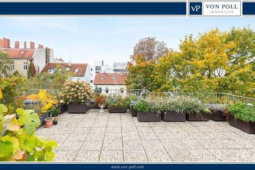 VPI Dachterrasse - Lichtdurchflutetes Wohngefühl mit Südloggia und 90 m² Dachterrasse